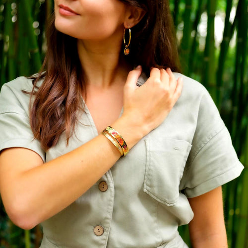 Manchette Femme LOUISE'S GARDEN Amaryllis 12mm Bracelet Louise's Garden 