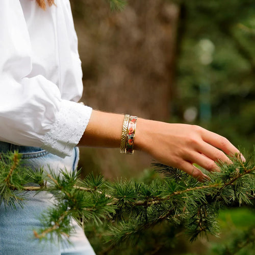 Manchette Femme LOUISE'S GARDEN Camélia 12mm Bracelet Louise's Garden 