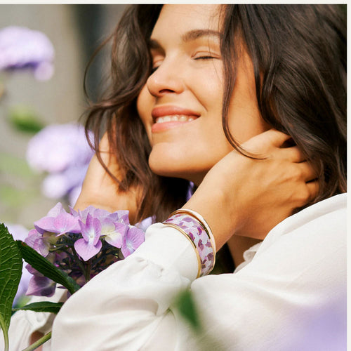 Manchette Femme LOUISE'S GARDEN Feuille de Ginkgo 22mm Bracelet Louise's Garden 