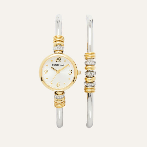 Montre Coffret Femme Fontenay Jeanne en acier argenté Montres FONTENAY 