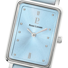 Montre Femme Ariane 049D666 en Acier Argenté avec Cadran Bleu et Bracelet Cuir Femme PIERRE LANNIER 