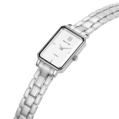 Montre Femme Ariane 084K809 en Acier Argenté avec Cadran Blanc et Bracelet Céramique Femme PIERRE LANNIER 