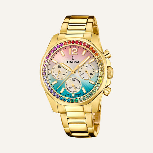 Montre Femme FESTINA Boyfriend F20609/5 en Acier Doré FESTINA 