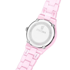 Montre femme Festina Ceramic F20751/2 à cadran rose en céramique rose – Design minimaliste et élégant Femme FESTINA 