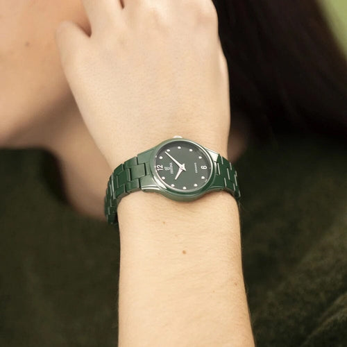 Montre femme Festina Ceramic F20751/6, cadran vert foncé, en céramique vert foncé – Design élégant et minimaliste Femme FESTINA 