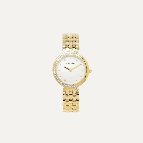 Montre Femme Fontenay Lucie FPA00201 en Acier dorée Montres FONTENAY 