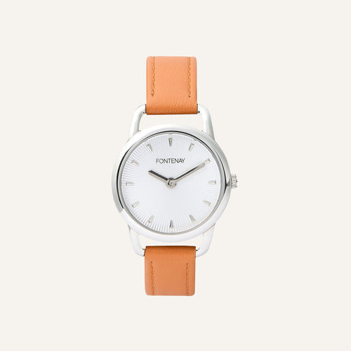 Montre Femme Fontenay Rosanna FPA00705 en Cuir Orange Montres FONTENAY 