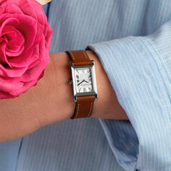 Montre Femme Herbelin Antarès A17344AP01C02 en Acier et Cuir Marron Femme Michel Herbelin 
