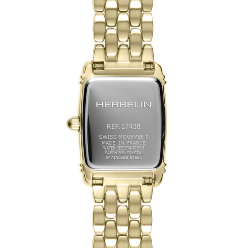 Montre Femme Herbelin Art Déco 17438BP1N08 en PVD Or Jaune Femme Michel Herbelin 