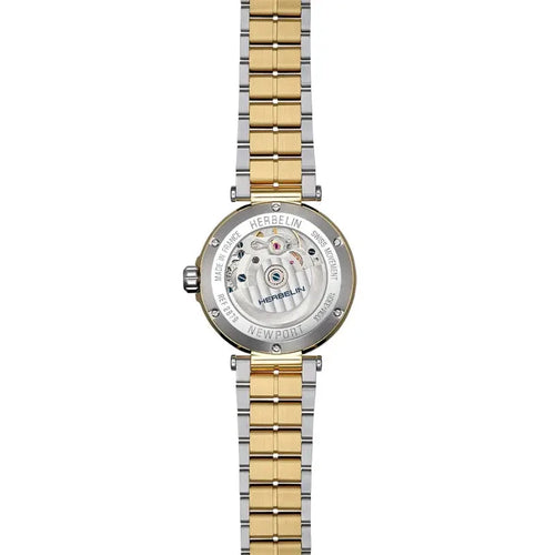 Montre Femme Herbelin Newport 2879BT1N11 Automatique Phase de Lune en Acier et PVD Or Jaune Femme Michel Herbelin 