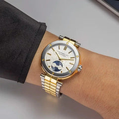 Montre Femme Herbelin Newport 2879BT1N11 Automatique Phase de Lune en Acier et PVD Or Jaune Femme Michel Herbelin 