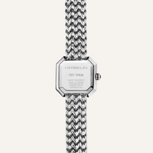Montre Femme Herbelin Octogône 17436B49 en Acier et Nacre Noire Femme Michel Herbelin 