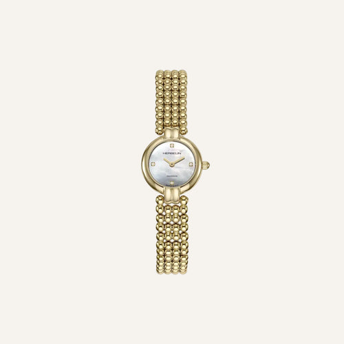 Montre Femme Herbelin Perles 17433BP1N89 en PVD Or Jaune avec Cadran Nacre et Diamants Femme Michel Herbelin 