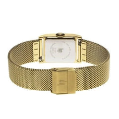 Montre femme Lip C18 Milanais 671947, cadran doré, bracelet en maille dorée – Design rectangulaire élégant Femme LIP 