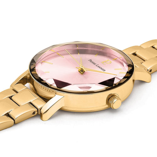 Montre Femme Multiples 012P552 en Acier Doré avec Cadran Rose Femme PIERRE LANNIER 