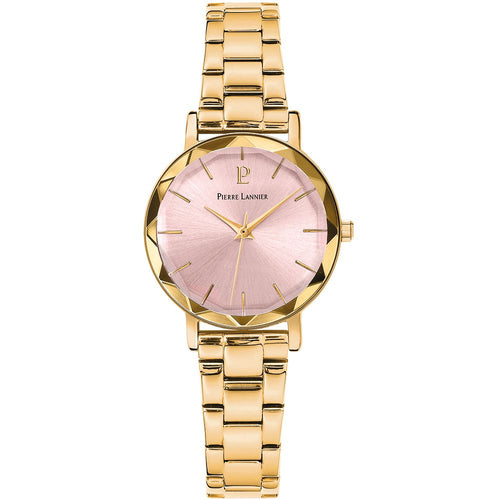 Montre Femme Multiples 012P552 en Acier Doré avec Cadran Rose Femme PIERRE LANNIER 