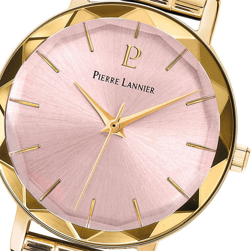 Montre Femme Multiples 012P552 en Acier Doré avec Cadran Rose Femme PIERRE LANNIER 