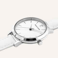 Montre Femme PIERRE LANNIER Chouquette 034N600 en Cuir Blanc Montre Femmes PIERRE LANNIER 
