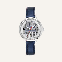 Montre Femme PIERRE LANNIER Cœur Battant 100J626 en Cuir Bleu Montre Femmes PIERRE LANNIER 