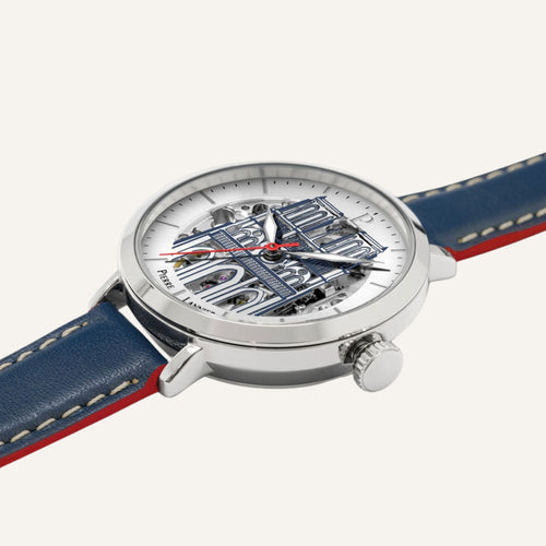 Montre Femme PIERRE LANNIER Cœur Battant 100J626 en Cuir Bleu Montre Femmes PIERRE LANNIER 