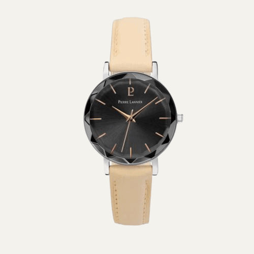 Montre Femme PIERRE LANNIER Multiples en Cuir Sable PIERRE LANNIER 