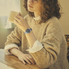 Montre Femme Seiko 5 Sports SRE021K1 en Acier Bleu 32 mm Femme SEIKO 