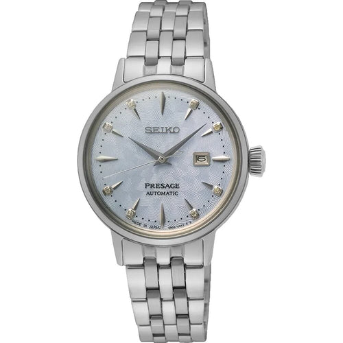 Montre femme Seiko Presage Cocktail SRE007J1, cadran argenté, boîtier en acier inoxydable – Automatique, design élégant Homme SEIKO 