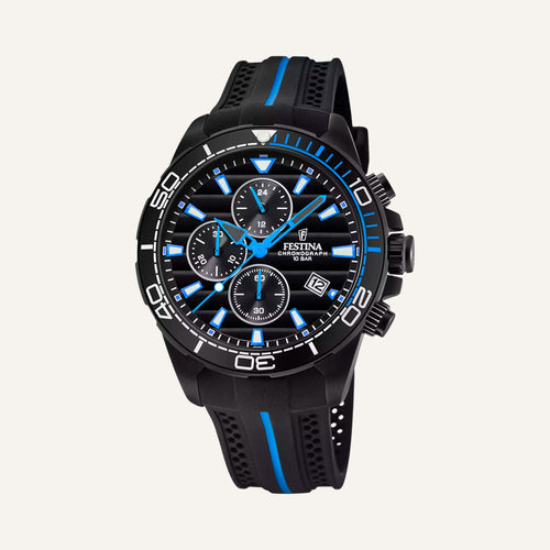 Montre Homme Festina F20366/2 en Caoutchouc Noir Montres FESTINA 
