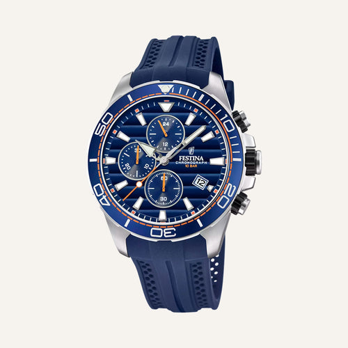 Montre Homme Festina F20370/1 en Caoutchouc Bleu Montres FESTINA 
