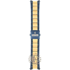 Montre homme Festina F20564/1 à cadran bleu, bracelet bicolore en acier inoxydable, chronographe, affichage de la date, mouvement à quartz, design sport-chic Homme FESTINA 