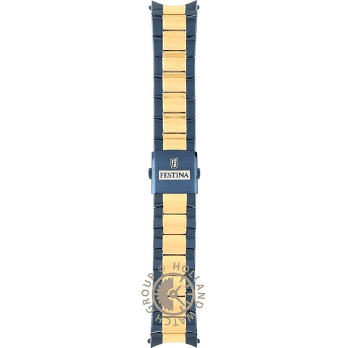 Montre homme Festina F20564/1 à cadran bleu, bracelet bicolore en acier inoxydable, chronographe, affichage de la date, mouvement à quartz, design sport-chic Homme FESTINA 