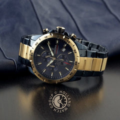 Montre homme Festina F20564/1 à cadran bleu, bracelet bicolore en acier inoxydable, chronographe, affichage de la date, mouvement à quartz, design sport-chic Homme FESTINA 