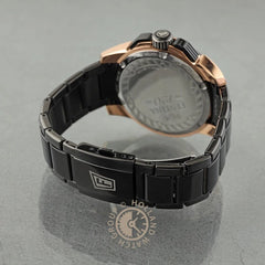 Montre homme Festina F20645/1, cadran noir, bracelet en acier inoxydable noir et or, chronographe, affichage de la date, mouvement à quartz, design sport-chic Homme FESTINA 