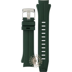Montre homme Festina F20664/2, cadran vert, boîtier en acier inoxydable, bracelet en silicone vert, affichage de la date, mouvement à quartz, style plongeur, design sportif. Homme FESTINA 