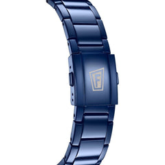 Montre homme Festina F20711/1, cadran bleu, boîtier doré, bracelet en acier inoxydable bleu, chronographe, affichage de la date, mouvement à quartz, design sport-chic Homme FESTINA 