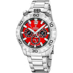 Montre homme Festina F20743/5, cadran rouge, acier inoxydable – Chronographe sport Homme FESTINA 