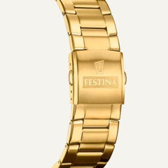 Montre Homme FESTINA Timeless Chronograph F20541/1 en Acier Gold Montres FESTINA 