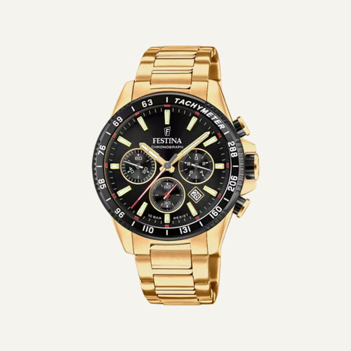 Montre Homme Festina Timeless Chronograph F20634/5 en Acier GOLD Montres FESTINA 