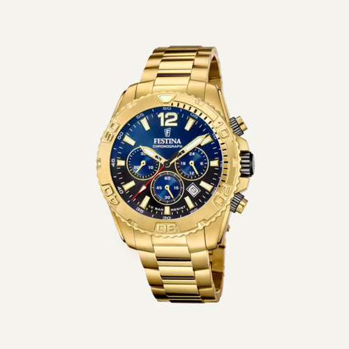 Montre Homme Festina Timeless Chronograph F20684/2 en Acier GOLD Montres FESTINA 