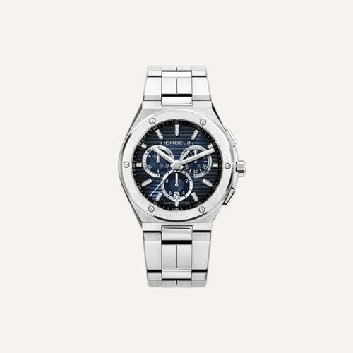 Montre Homme Herbelin Cap Camarat 37645B15 Chronographe en Acier Bleu Homme Michel Herbelin 