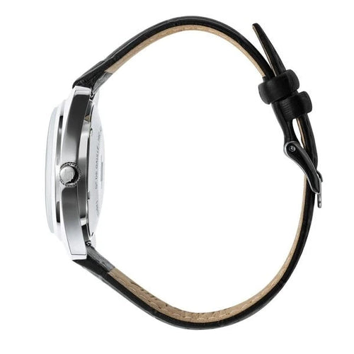 Montre homme Lip Général de Gaulle 35 671877, cadran blanc, bracelet en cuir noir – Design classique et élégant Homme LIP 