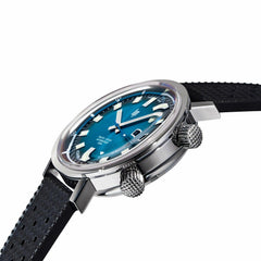 Montre homme Lip Nautic Ocean 671854, cadran bleu, bracelet en cuir noir – Design sport classique Homme LIP 