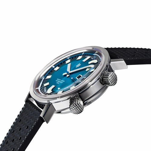 Montre homme Lip Nautic Ocean 671854, cadran bleu, bracelet en cuir noir – Design sport classique Homme LIP 