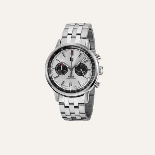 Montre Homme LIP Rallye 41 MM 671815 Panda Méca-Quartz en Acier Montres LIP 