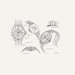Montre Homme Montignac MOW1100 Milanais bleu glaçé Homme MONTIGNAC 