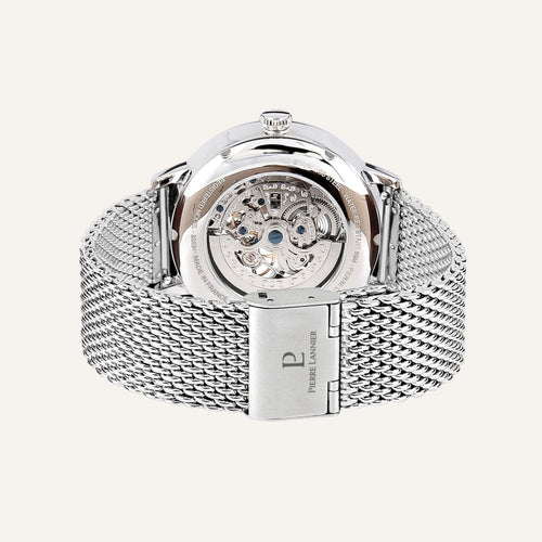 Montre Homme Pierre Lannier 323D171 Automatique en Acier avec Cadran Vert et Bracelet Milanais Homme PIERRE LANNIER 