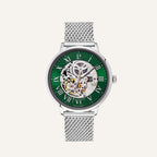 Montre Homme Pierre Lannier 323D171 Automatique en Acier avec Cadran Vert et Bracelet Milanais Homme PIERRE LANNIER 