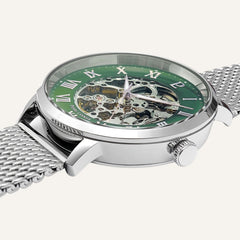 Montre Homme Pierre Lannier 323D171 Automatique en Acier avec Cadran Vert et Bracelet Milanais Homme PIERRE LANNIER 
