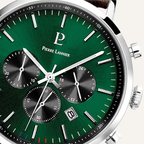Montre Homme Pierre Lannier Baron 219G164 en Cuir Brun Montres PIERRE LANNIER 