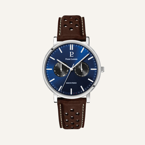 Montre Homme PIERRE LANNIER Essential 206J164 en Cuir Brun Montres PIERRE LANNIER 